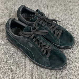 Puma Sneakers Mens Size 6 Black Suede Classic Croc Embossed Leather 36137201